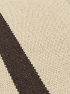 Alfombra Calm Kelim – 50 x 70 cm – Arena oscuro/Blanco roto