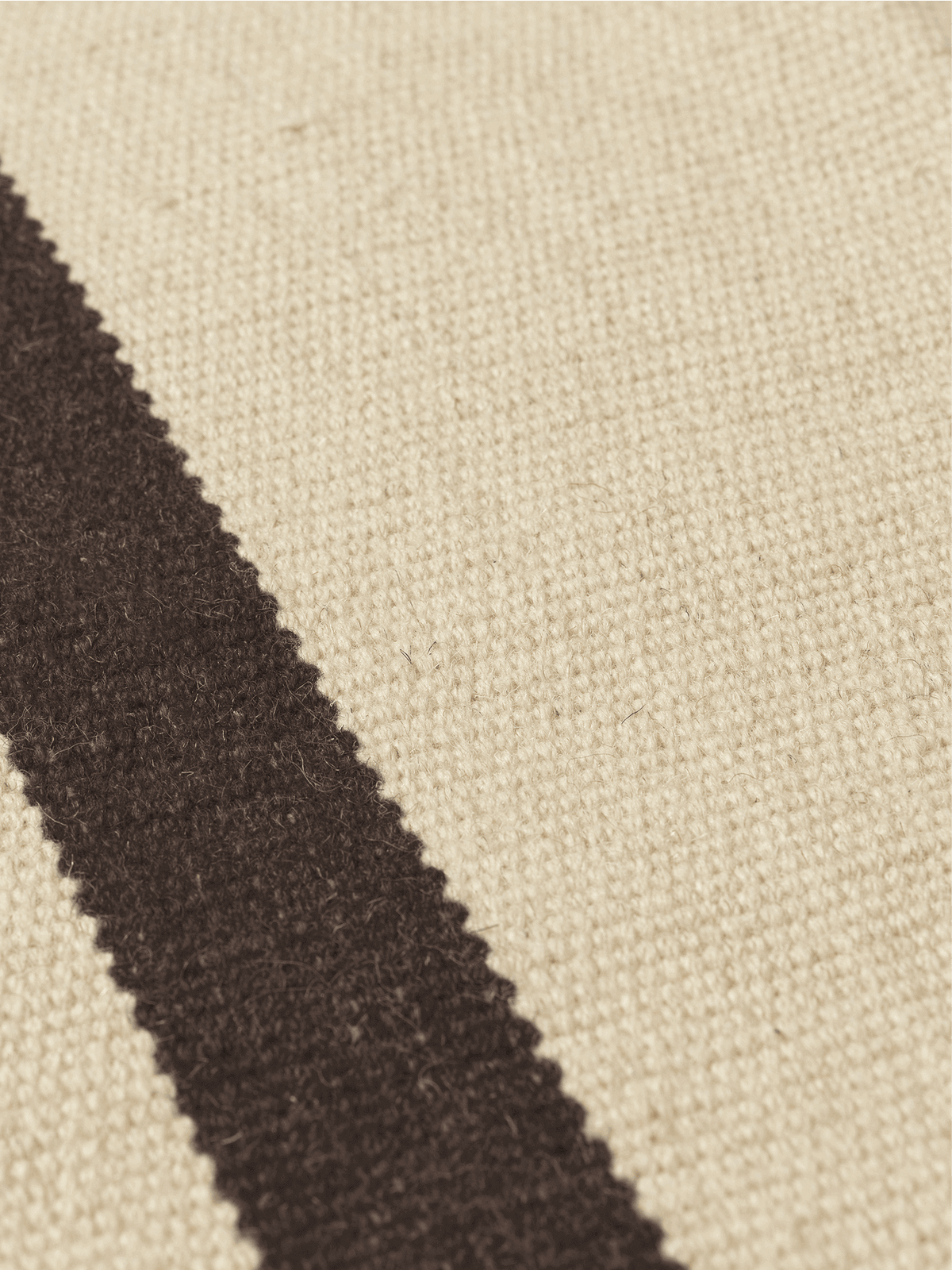 Alfombra Calm Kelim – 50 x 70 cm – Arena oscuro/Blanco roto