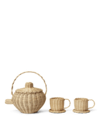 Juego de té de ratán – Natural