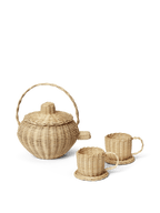 Juego de té de ratán – Natural