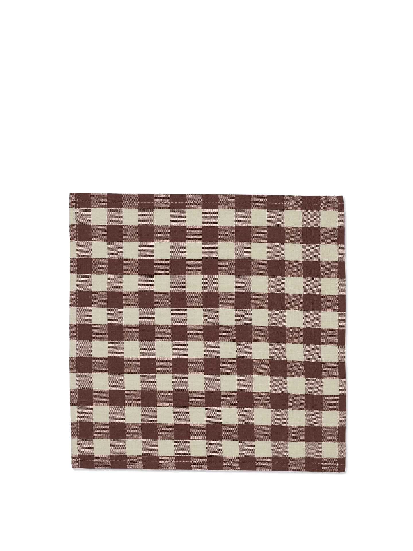 Servilletas Bothy Check – Set de 4 – Canela/Verde grisáceo