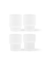 Vasos altos Ripple – Set de 2 – Rosa rubor