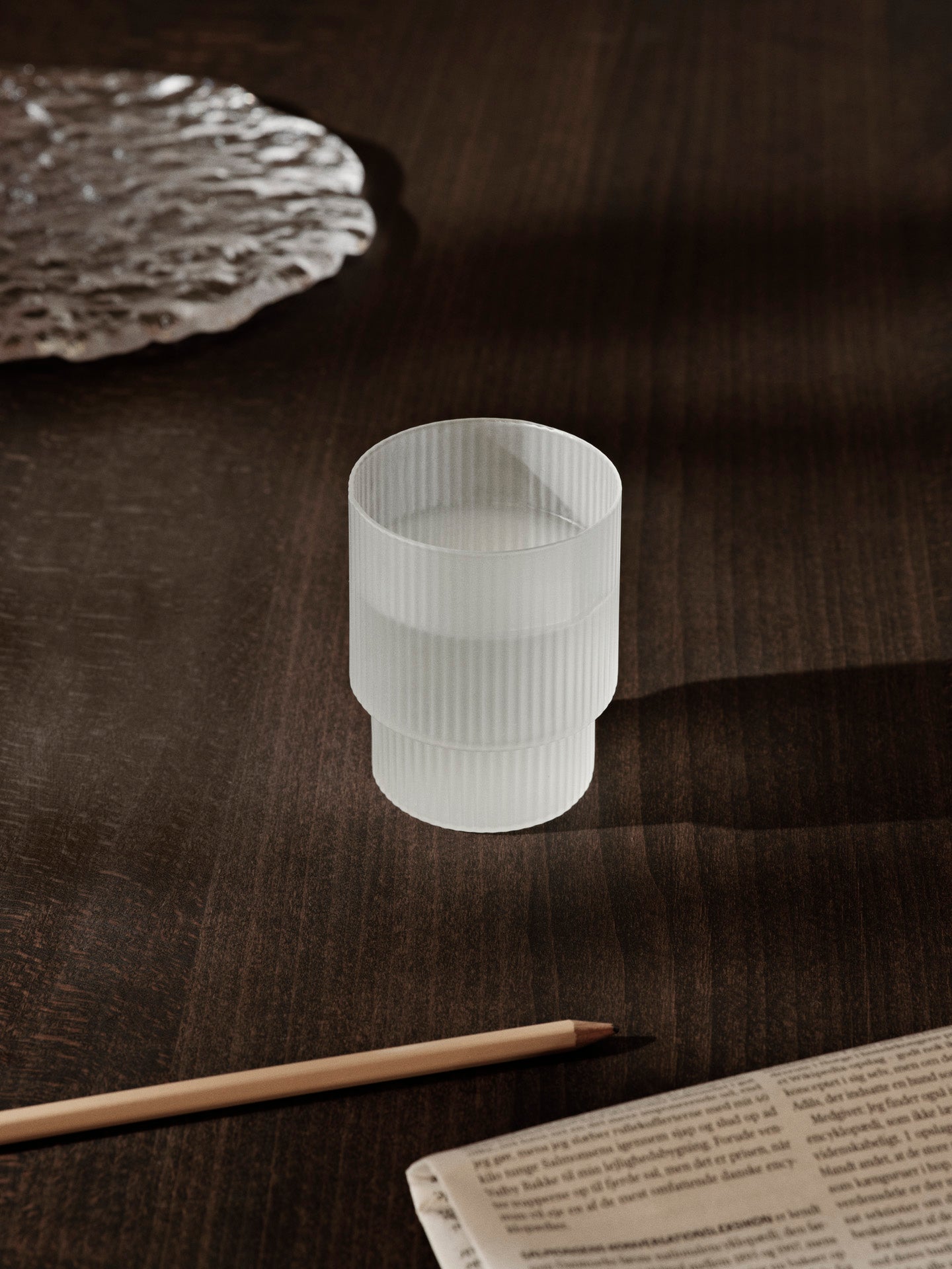 Vasos altos Ripple – Set de 2 – Rosa rubor