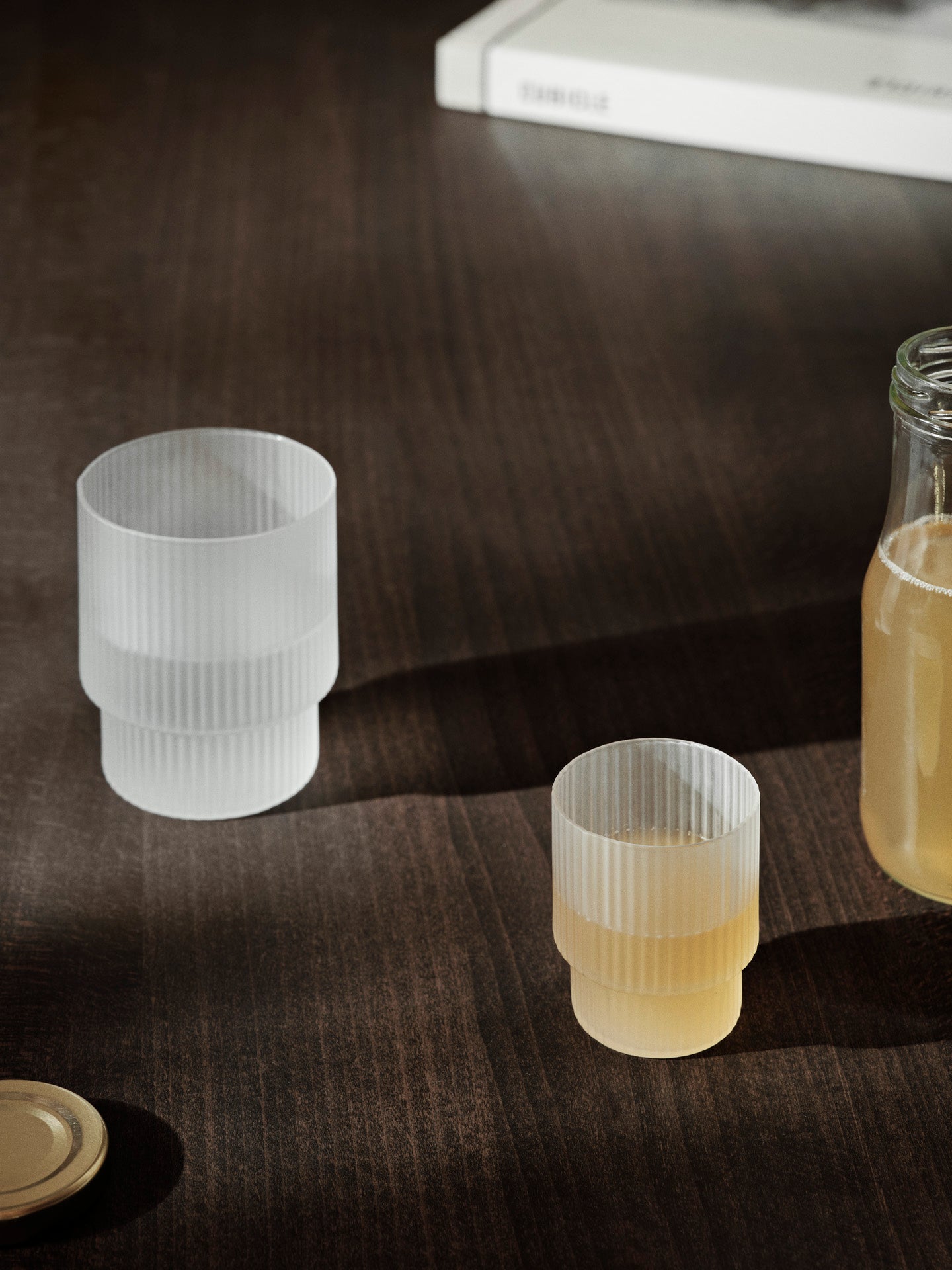 Vasos altos Ripple – Set de 2 – Rosa rubor