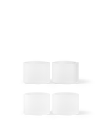 Vasos bajos Ripple – Set de 4 – Rosa rubor