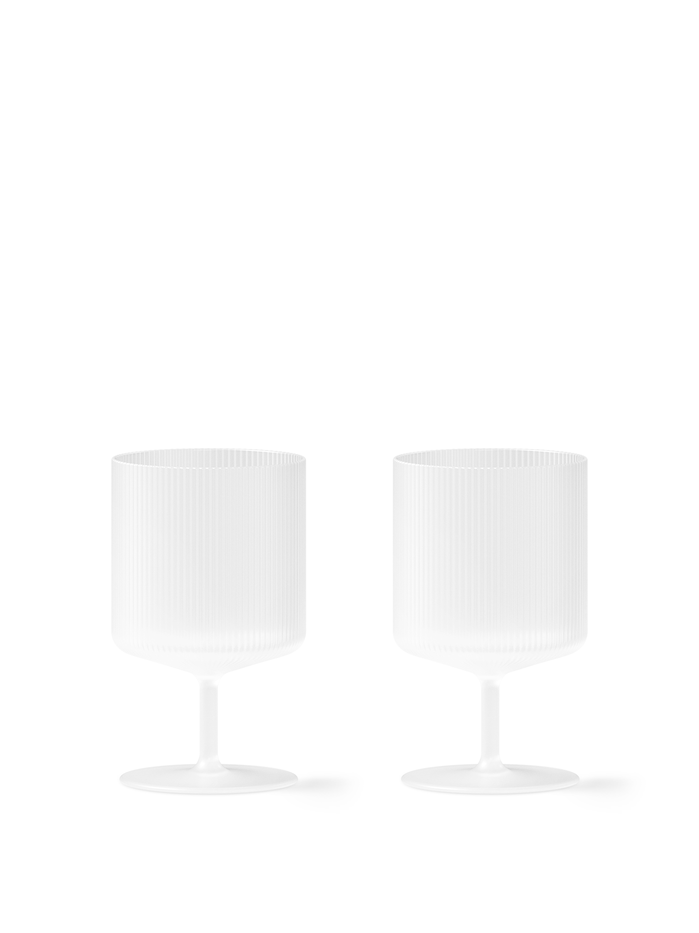 Copas de vino Ripple – Set de 2 – Rosa rubor