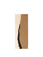 Alfombra Kelim Soil – 70 x 180 cm – Arena oscuro/Blanco roto