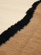 Alfombra Kelim Soil – 70 x 180 cm – Arena oscuro/Blanco roto