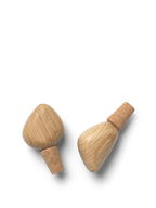Tapones para botellas de vino Cairn – Set de 2 – Marrón oscuro