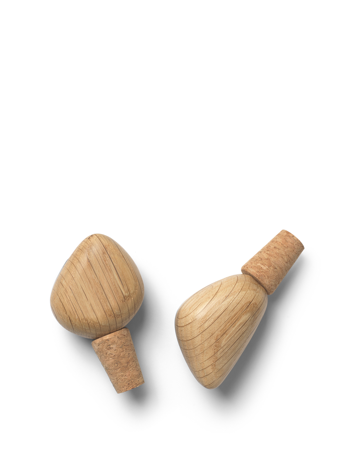 Tapones para botellas de vino Cairn – Set de 2 – Marrón oscuro