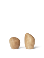 Salero y pimentero Cairn – Set de 2 – Marrón oscuro