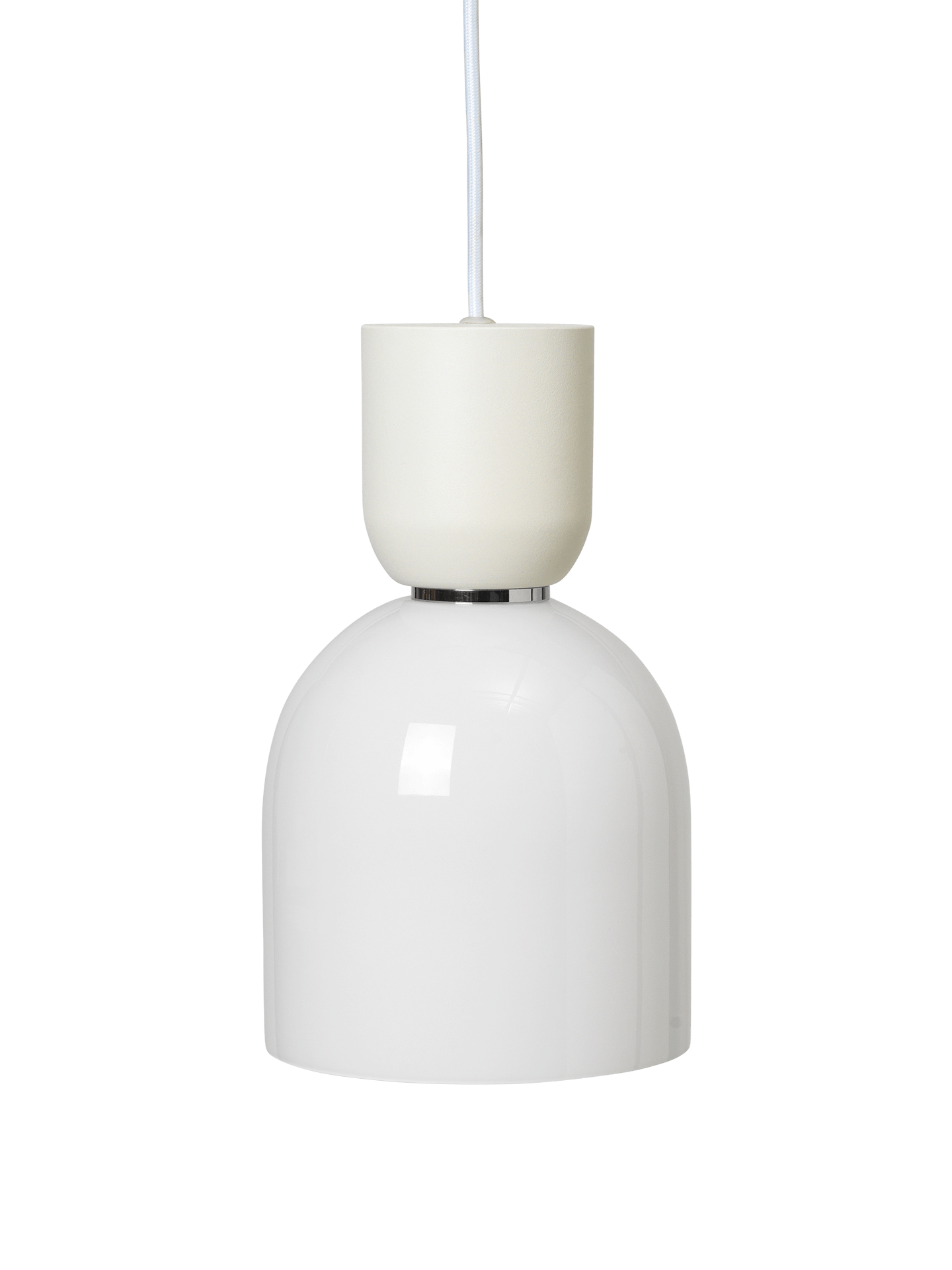 Collect – Pantalla Bell de vidrio opalino – Blanco