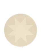 Manta para árbol de Navidad Vela con estrella – Natural