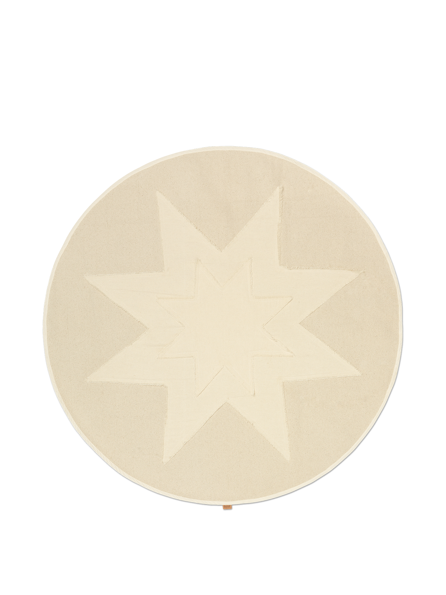 Manta para árbol de Navidad Vela con estrella – Natural