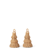 Campanas decorativas trenzadas – Set de 2 – Natural