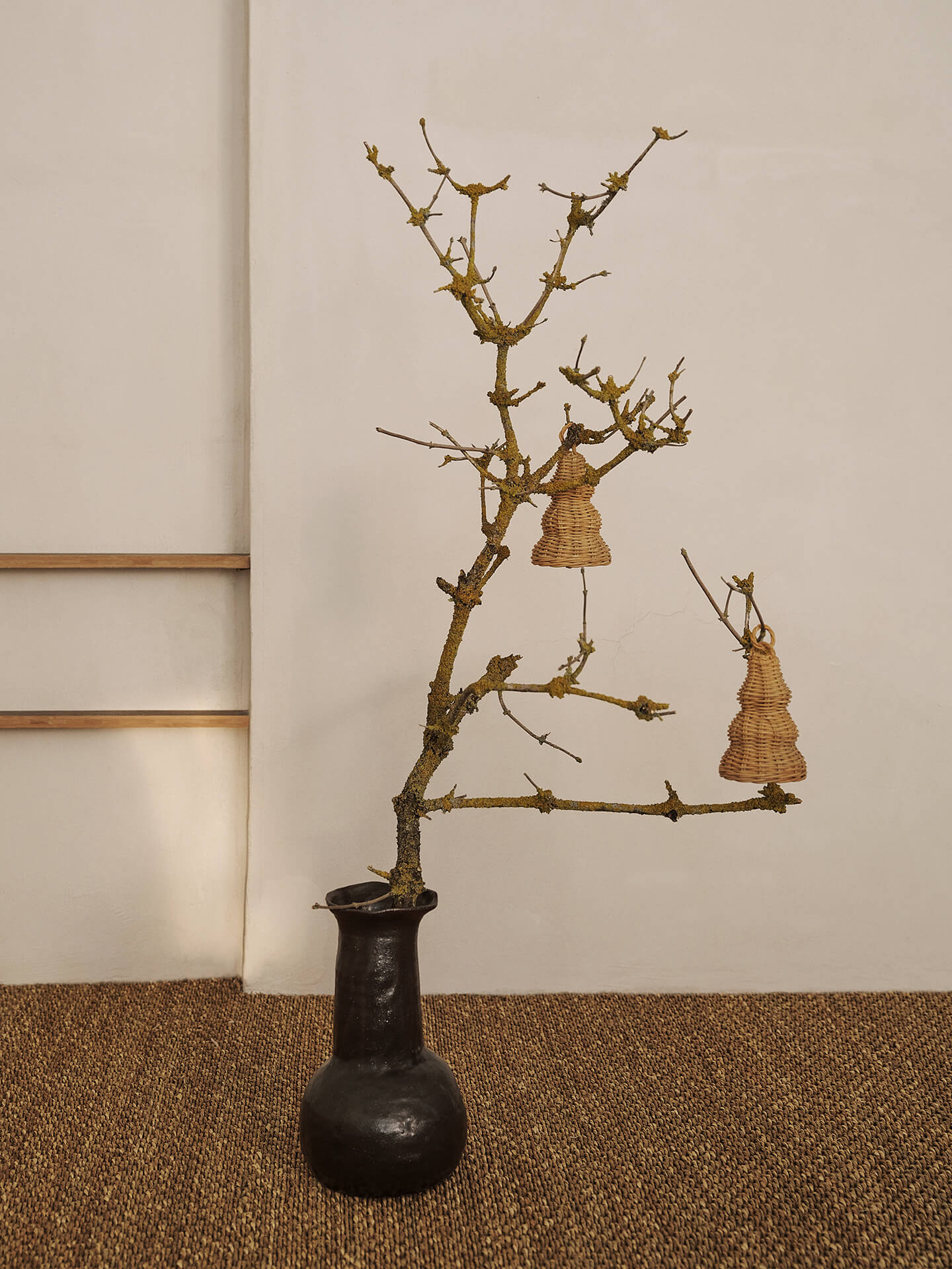 Campanas decorativas trenzadas – Set de 2 – Natural