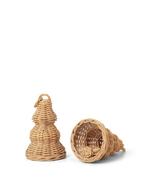 Campanas decorativas trenzadas – Set de 2 – Natural