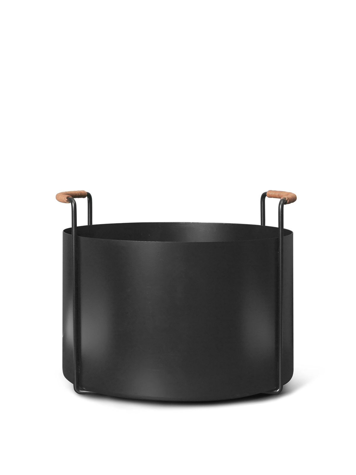 Cubo para leña Port – Negro
