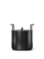 Cubo para leña pequeña y cenizas Port – Negro