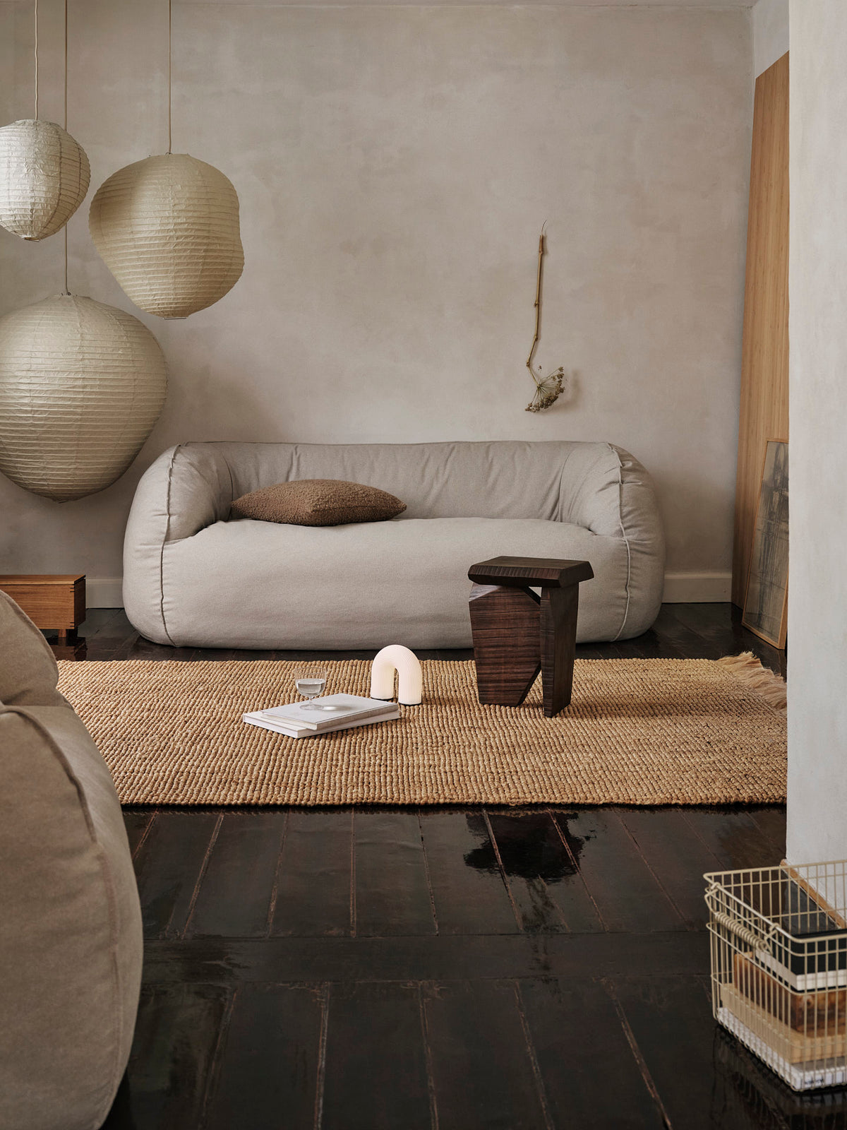 Sofá de 2 plazas Nesten – Re-Cotton – Natural