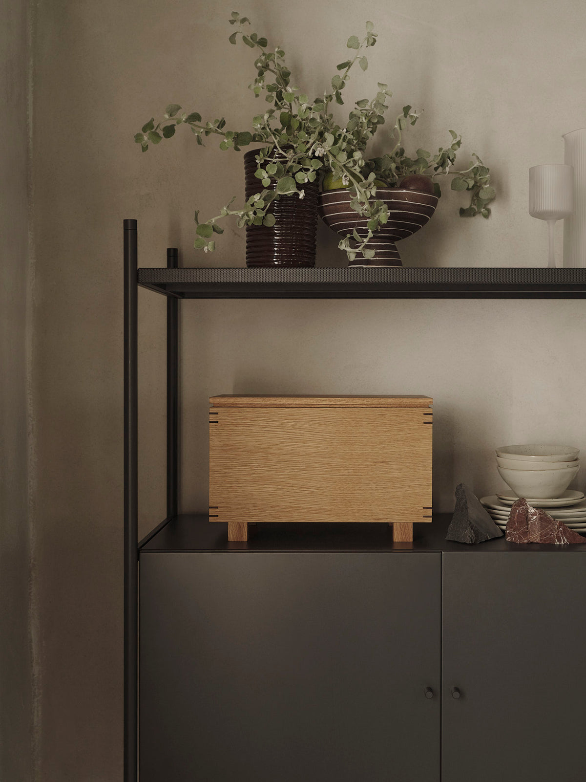 Caja de madera Bon – Roble aceitado