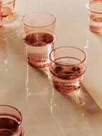 Vasos bajos Boya – Set de 2 – Rosa empolvado