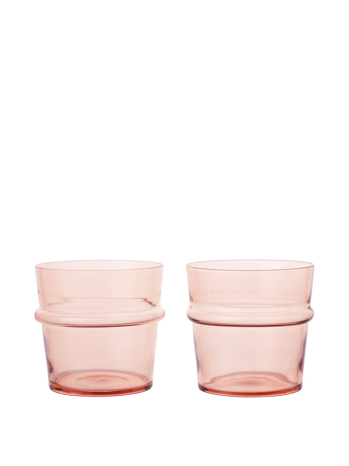 Vasos bajos Boya – Set de 2 – Rosa empolvado