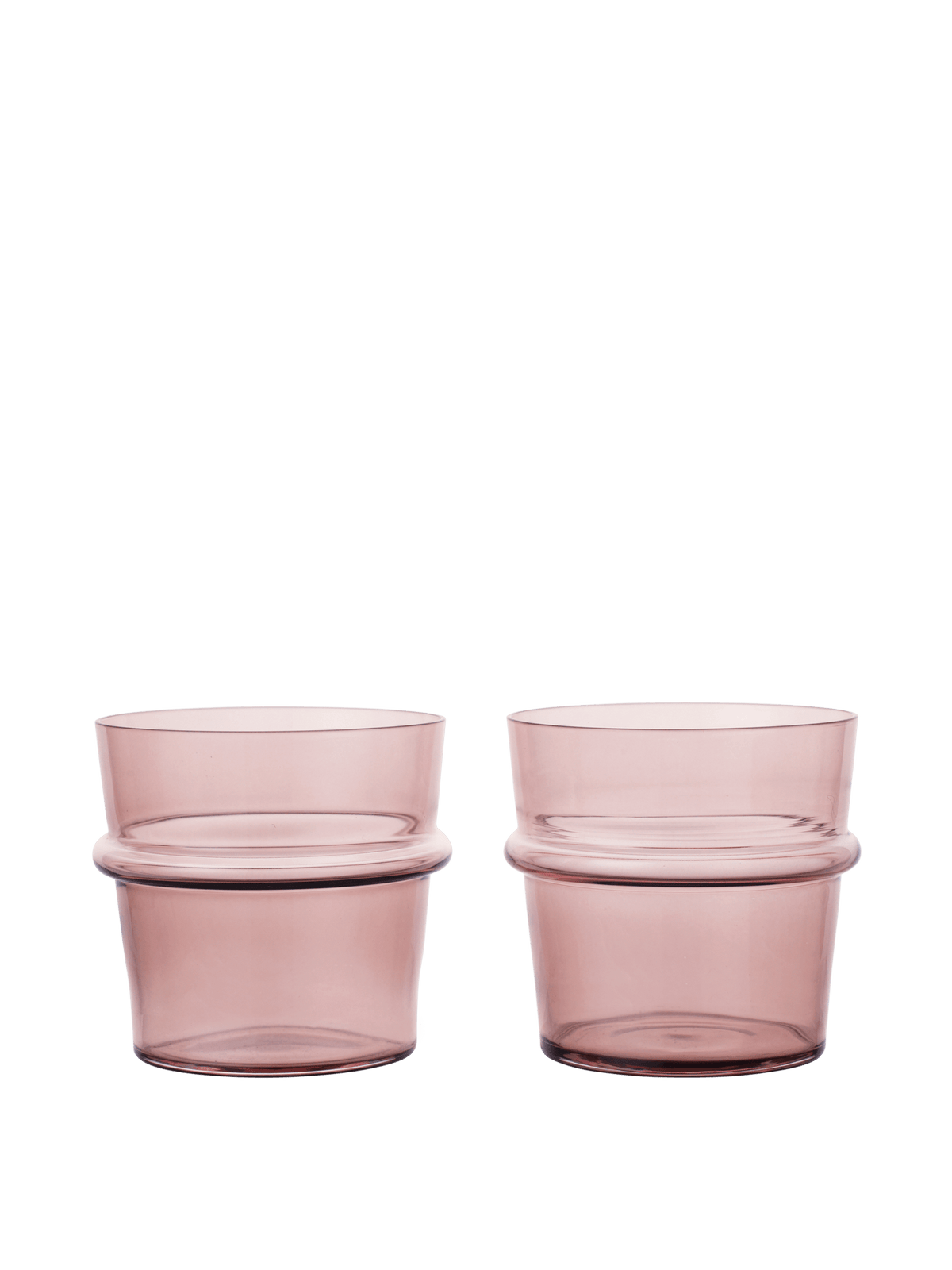 Vasos bajos Boya – Set de 2 – Rosa empolvado