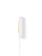 Lámpara de pared Vuelta II 40 – Blanco/Latón