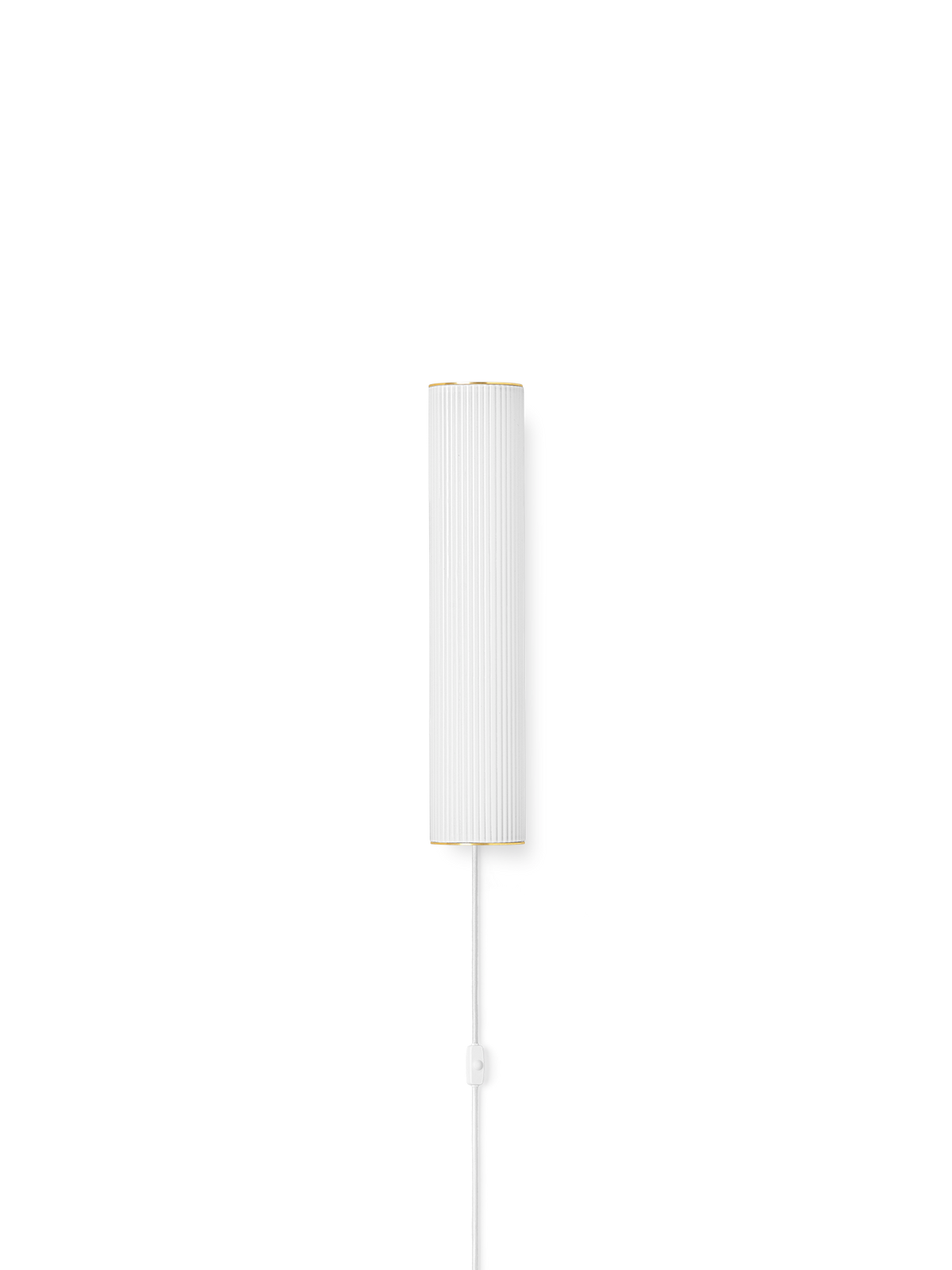 Lámpara de pared Vuelta II 40 – Blanco/Latón
