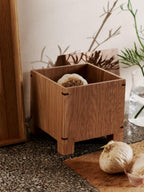 Caja para ajos Bon – Roble natural