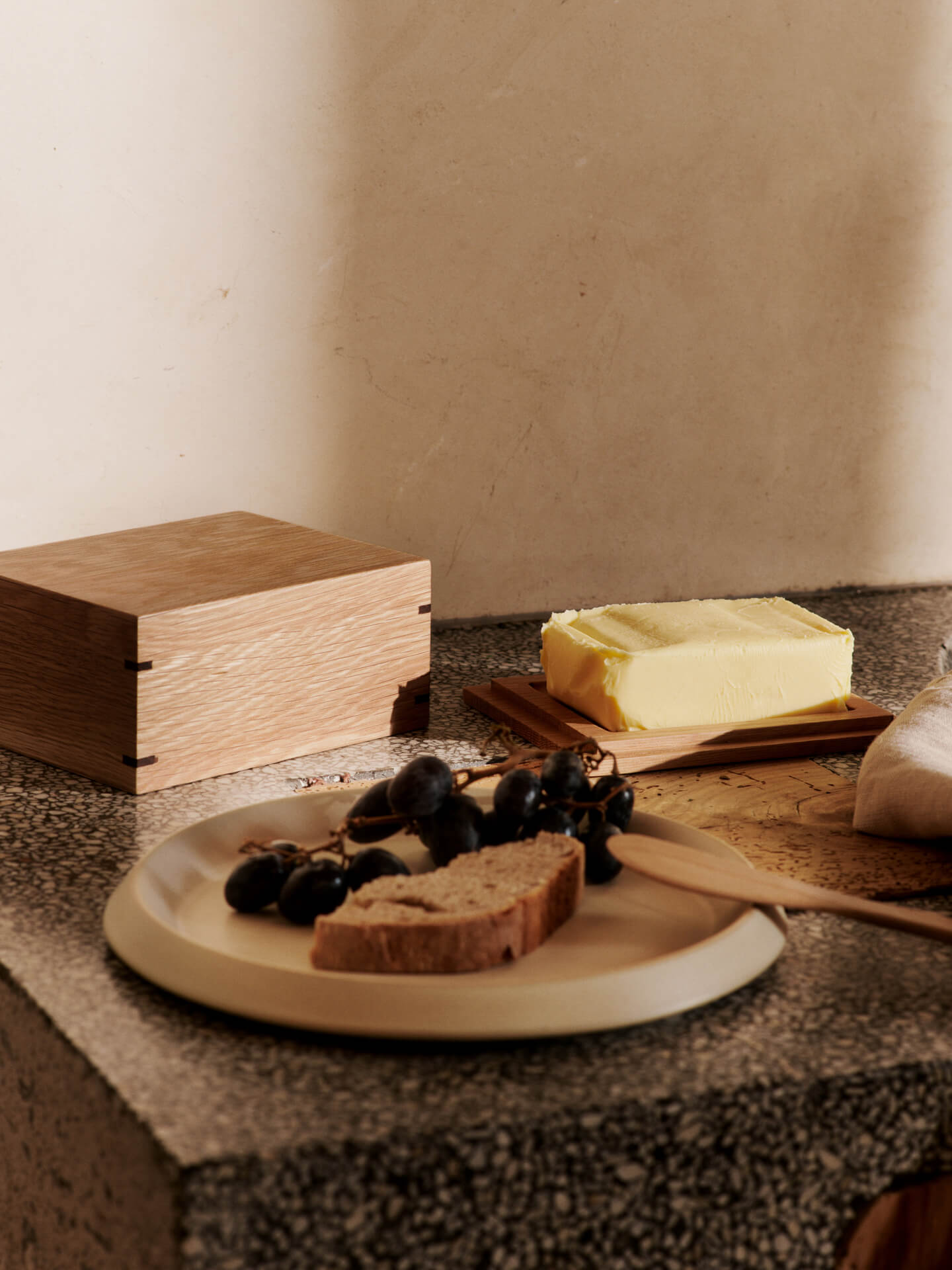 Caja para mantequilla Bon – Roble natural