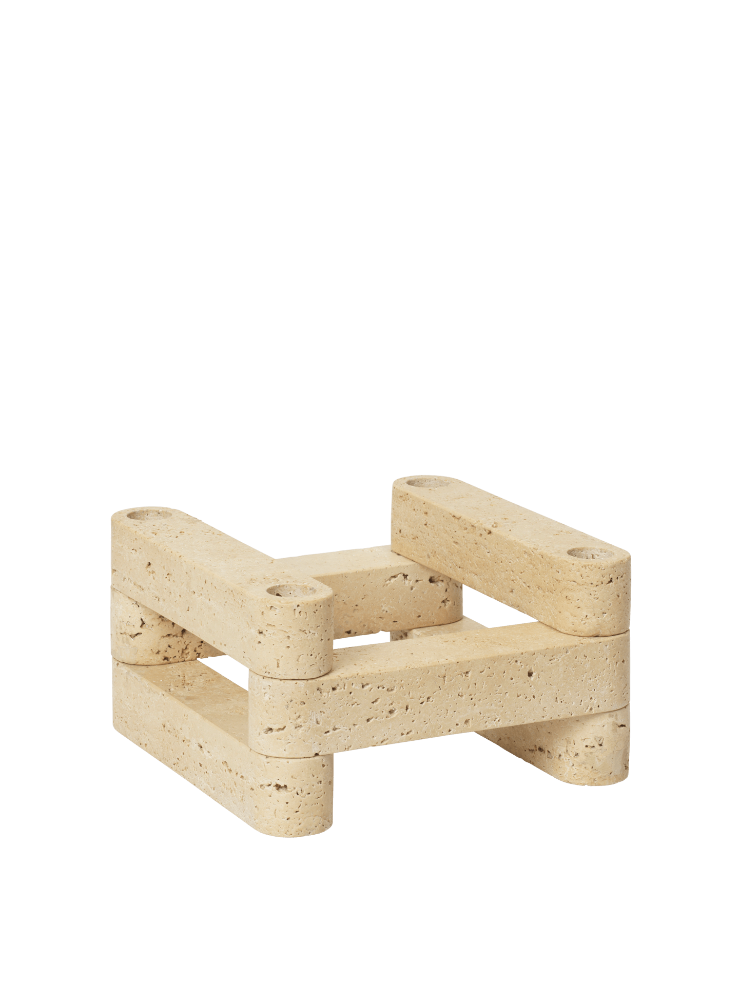 Portavelas Modular Newel – Set de 6 – Travertino