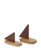 Barcas Opty – Set de 2 – Nogal oscuro/Roble