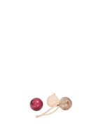 Bolas de Navidad de cristal – S – Set de 3 – Rosa opaco
