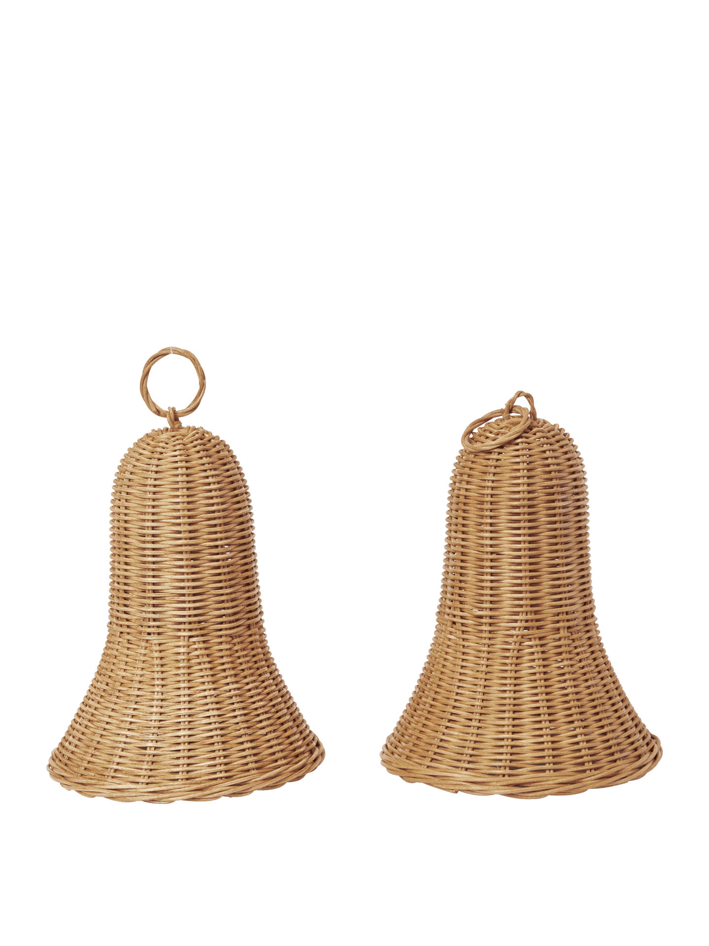 Campanas trenzadas – Set de 2 – Natural
