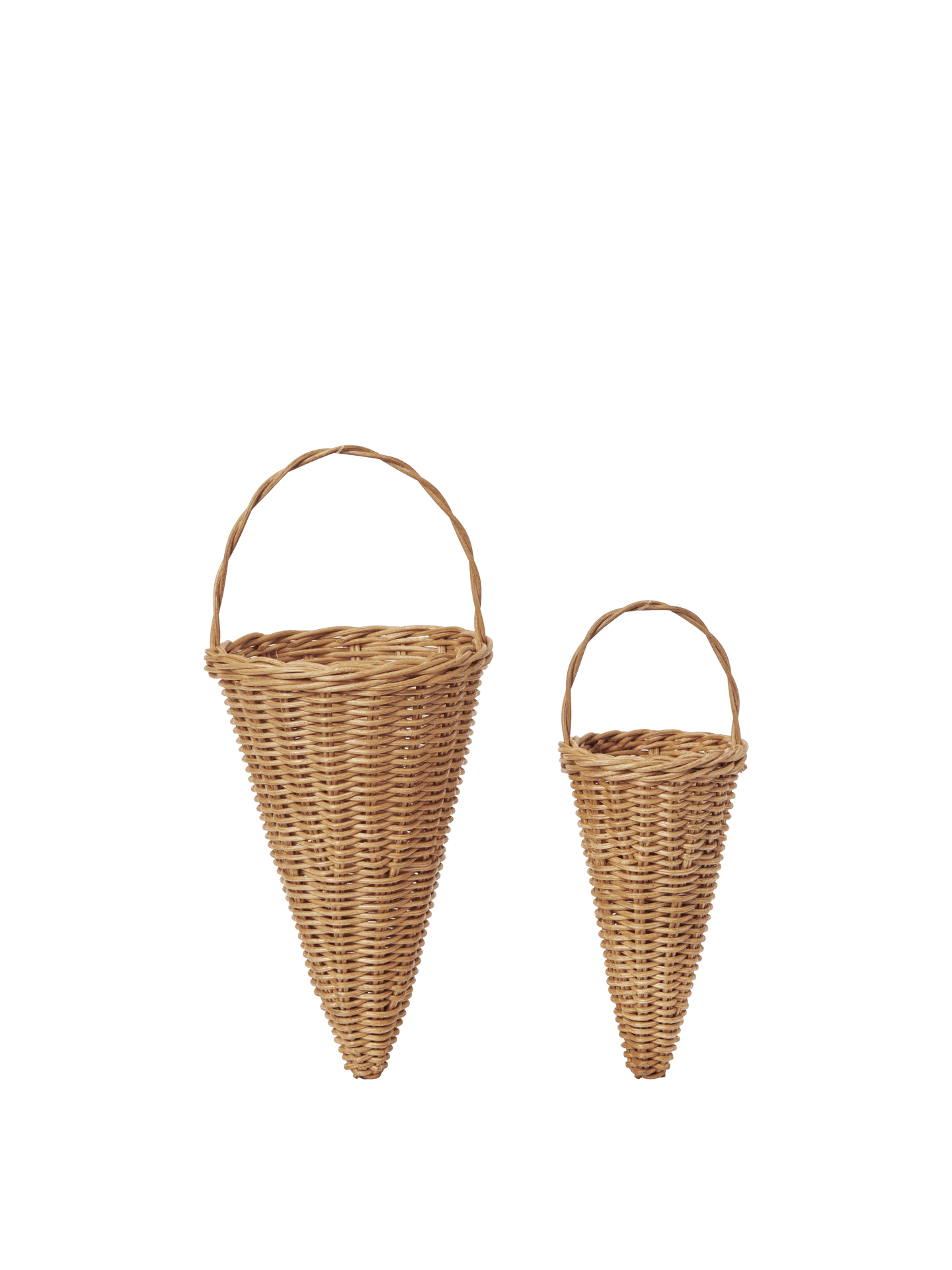 Conos trenzados – Set de 2 – Natural