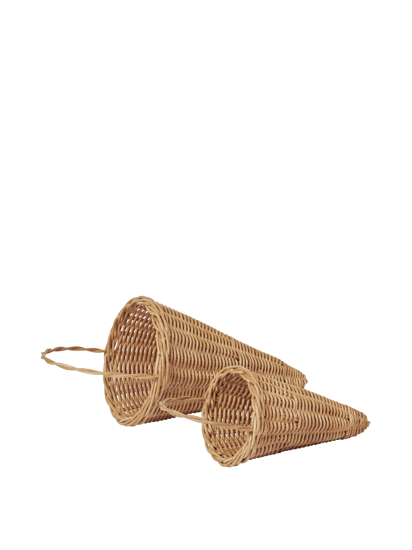 Conos trenzados – Set de 2 – Natural