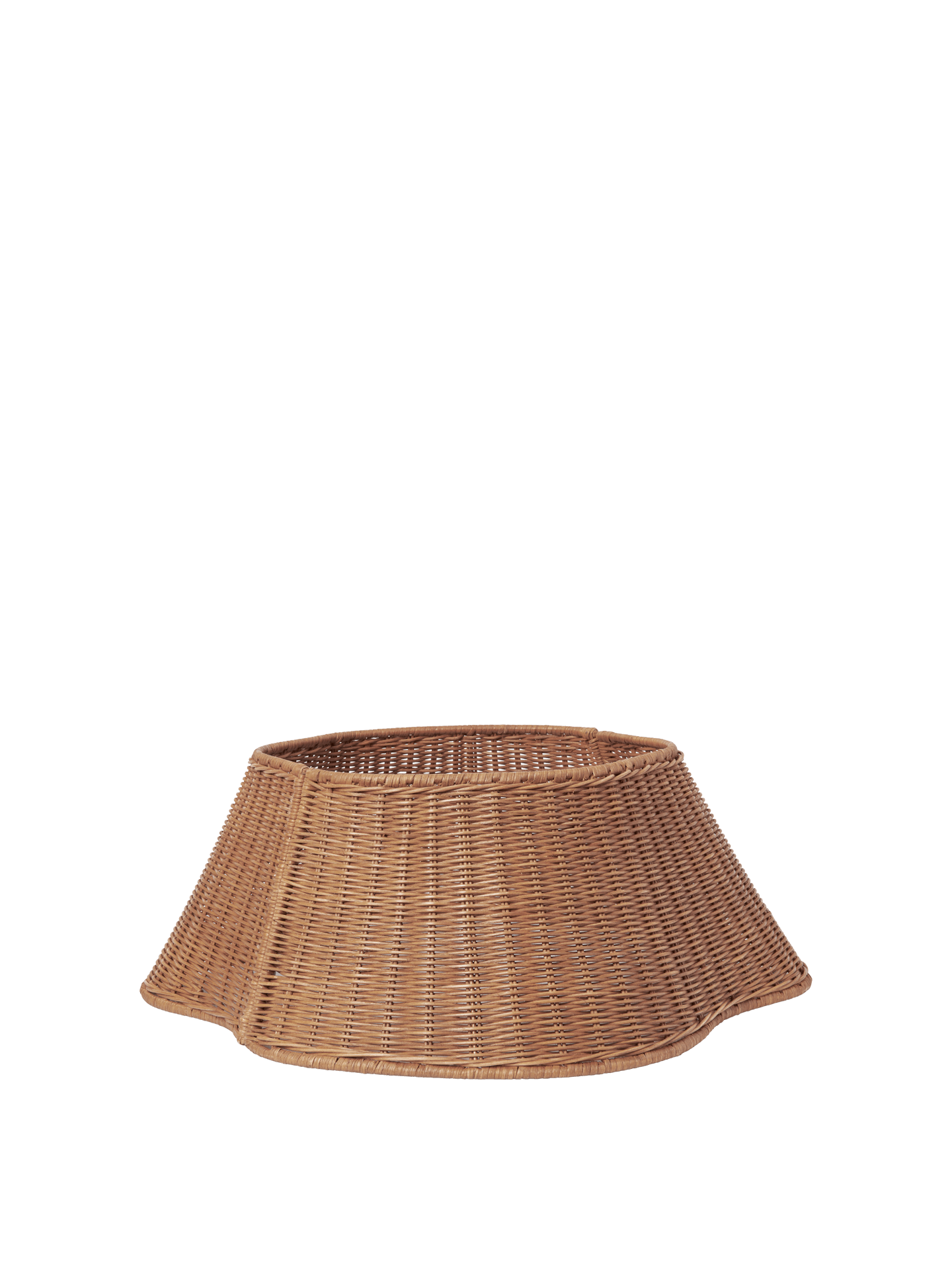 Faldón trenzado para árbol de Navidad – Natural