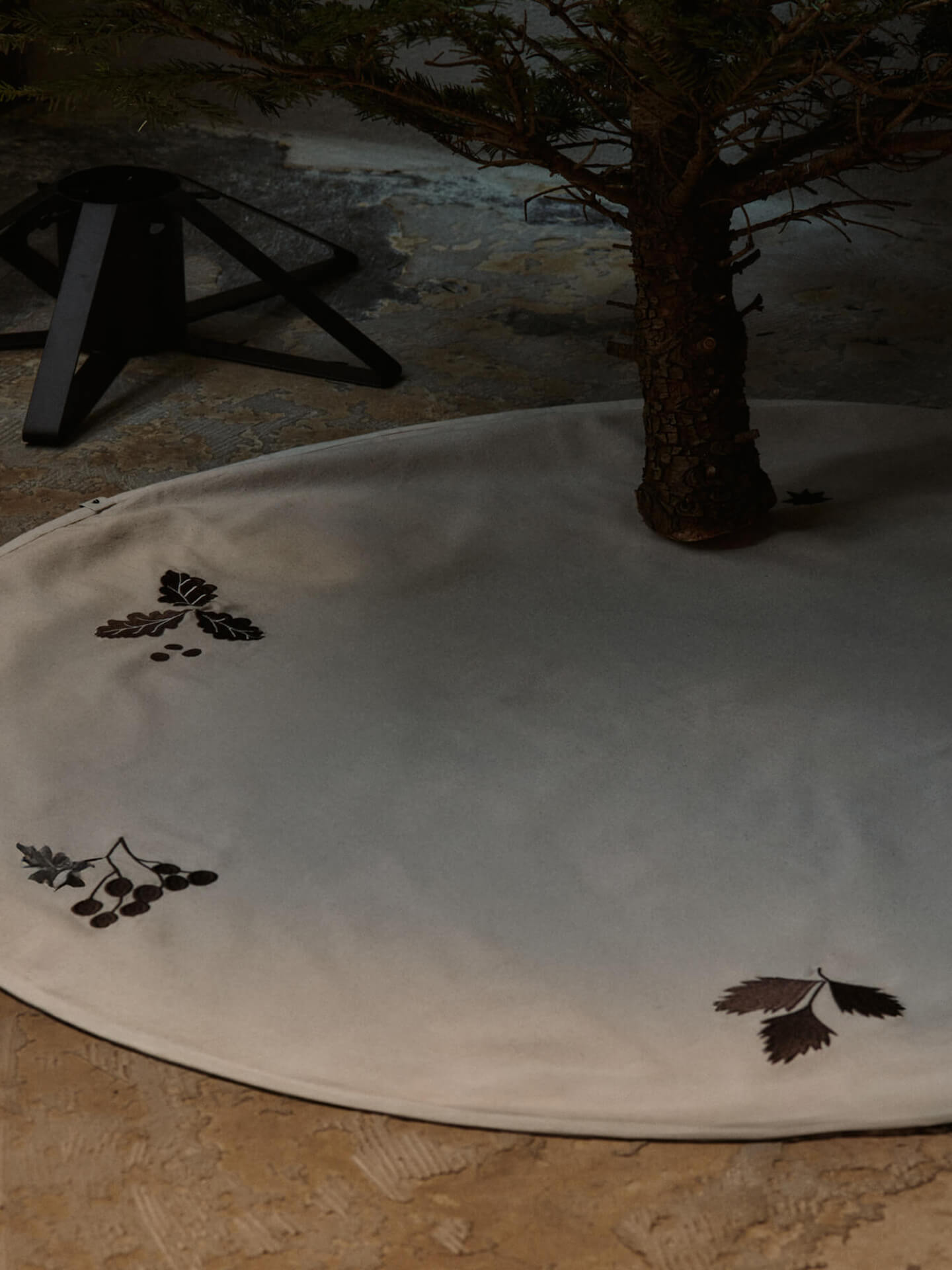 Manta Árbol de Navidad de Roble – Redonda – Natural