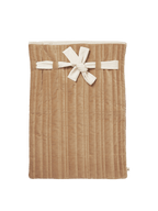 Saco navideño acolchado Vari – Terciopelo – Caqui