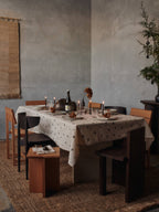 Mantel Baies – Natural/Chocolate Oscuro