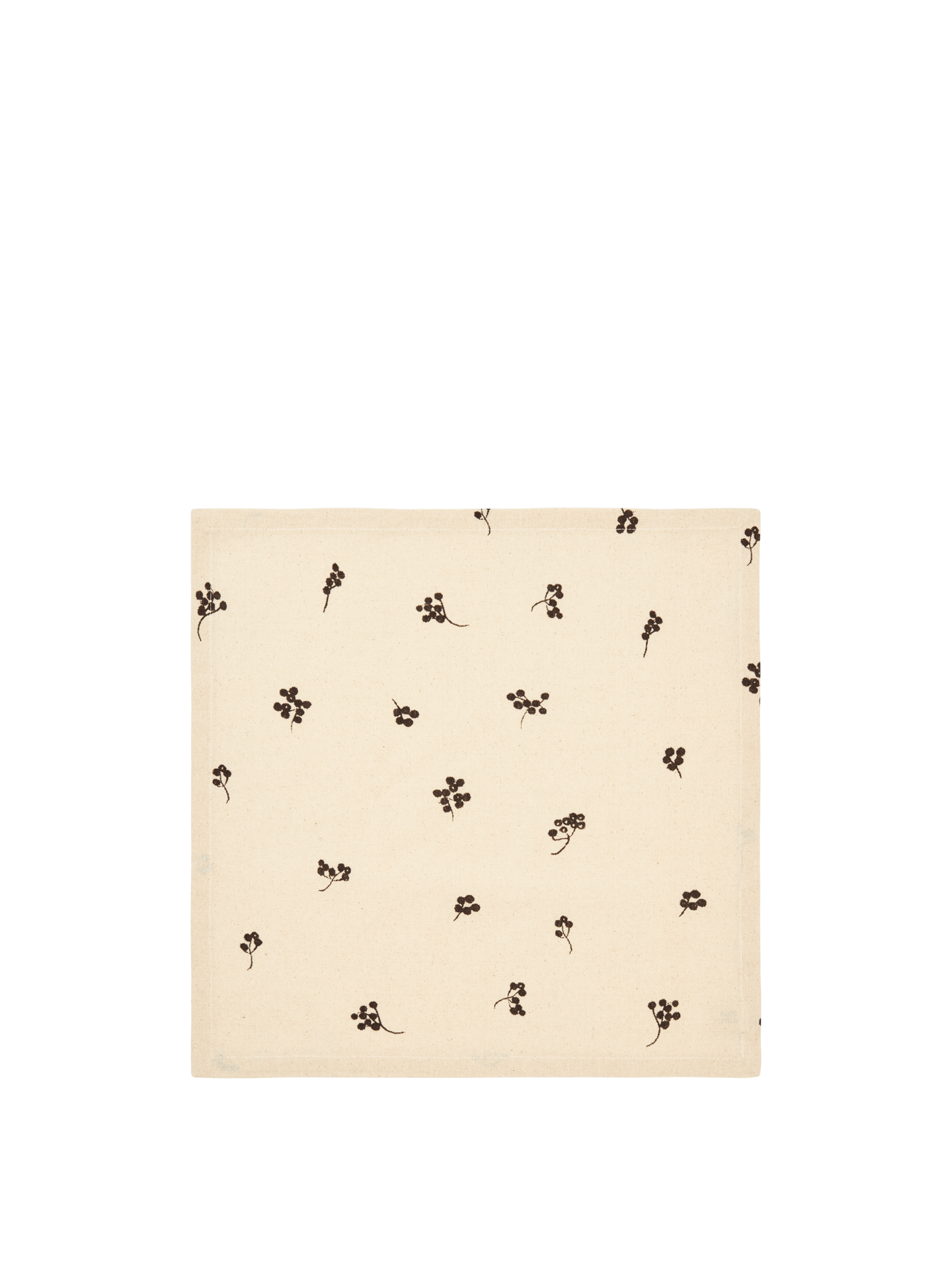 Servilletas Baies – Set de 4 – Natural/Chocolate Oscuro