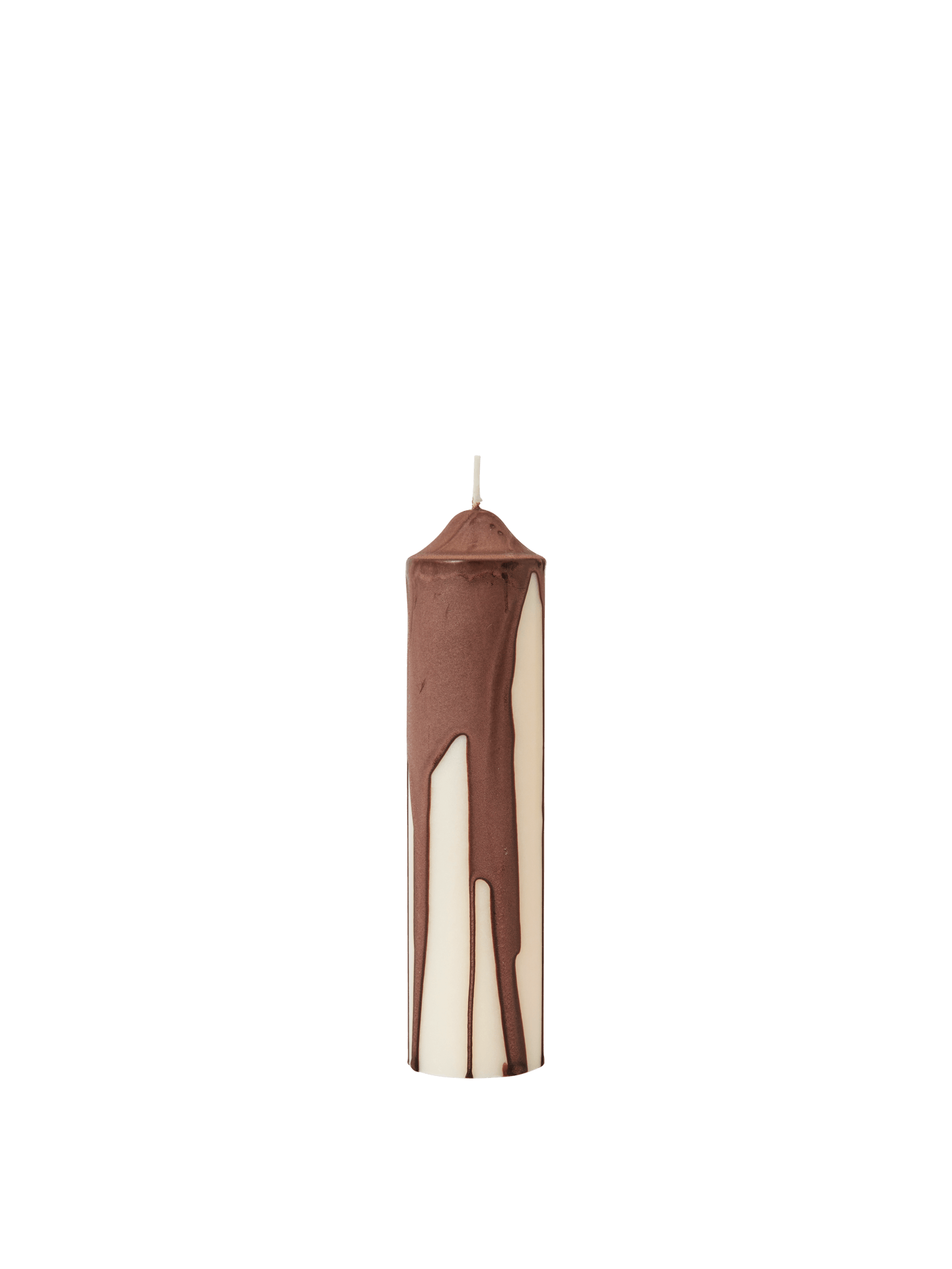 Vela de pilar Dryp – A20 cm – Beige