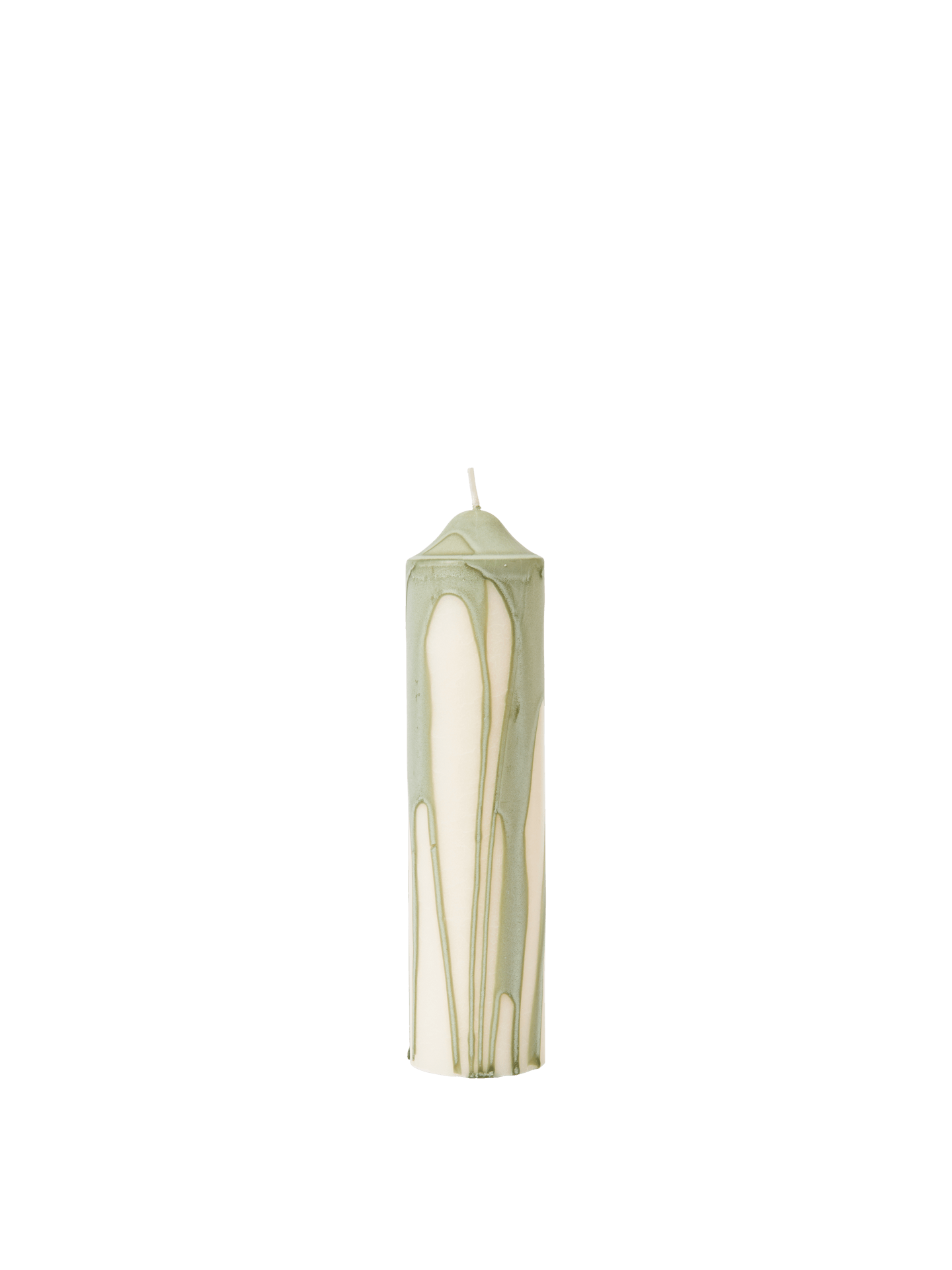 Vela de pilar Dryp – A20 cm – Beige