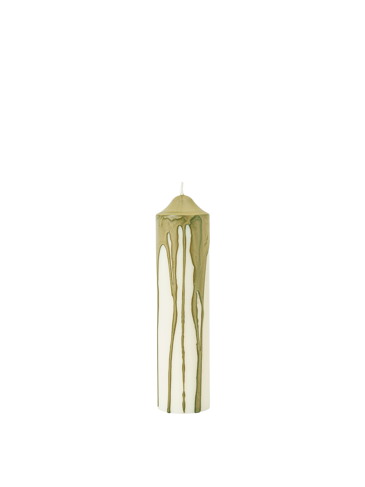 Vela de pilar Dryp – A20 cm – Beige