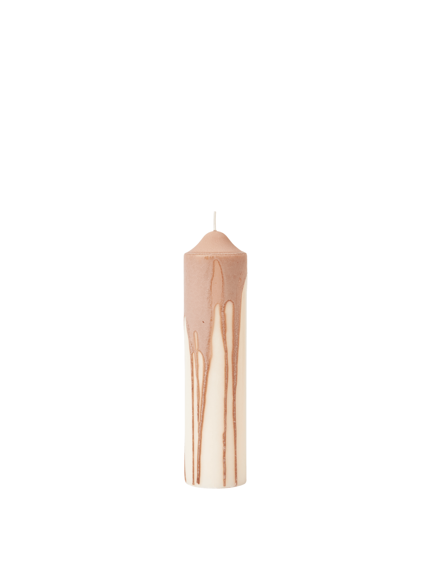 Vela de pilar Dryp – A20 cm – Beige