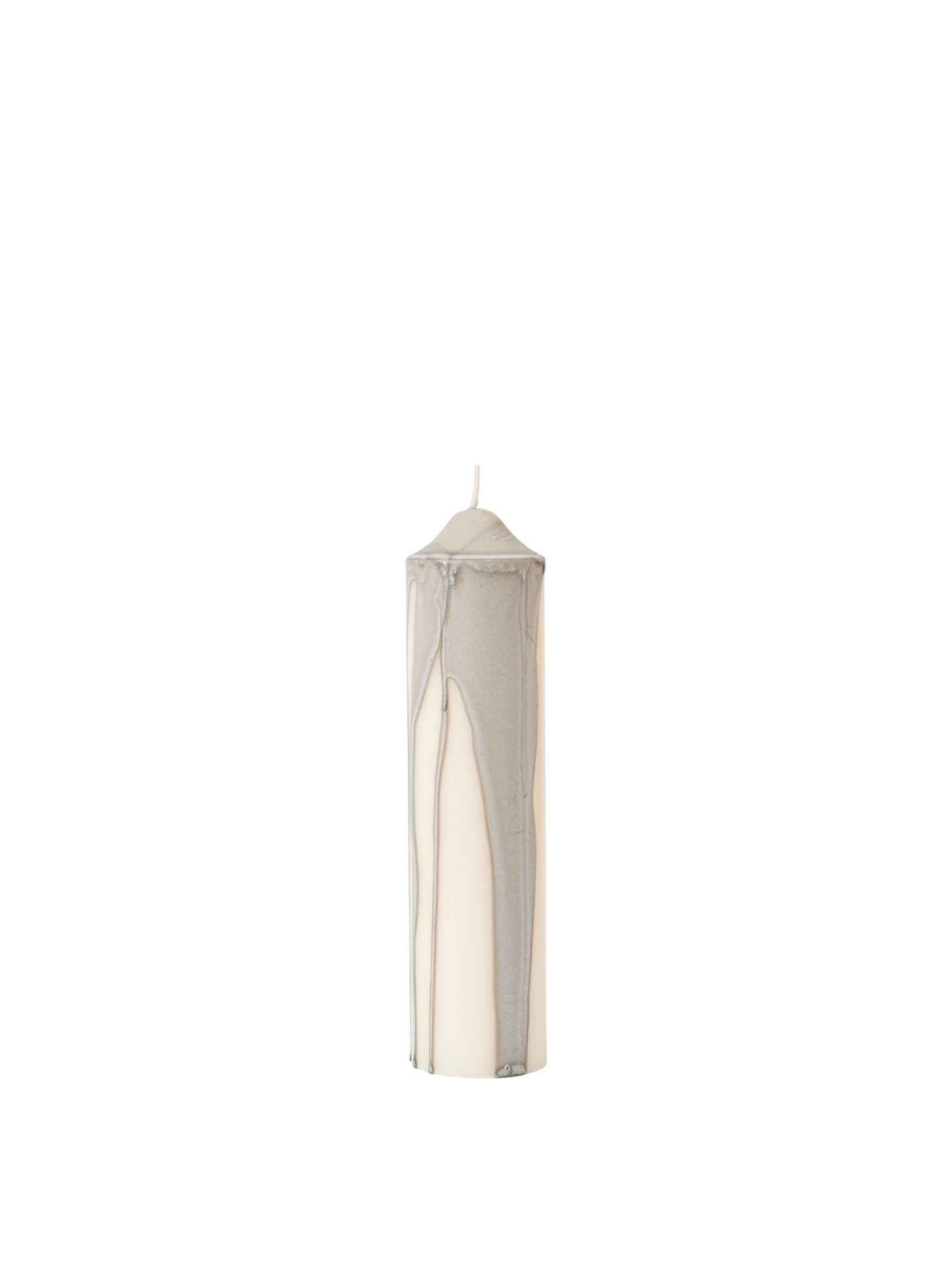 Vela de pilar Dryp – A20 cm – Beige