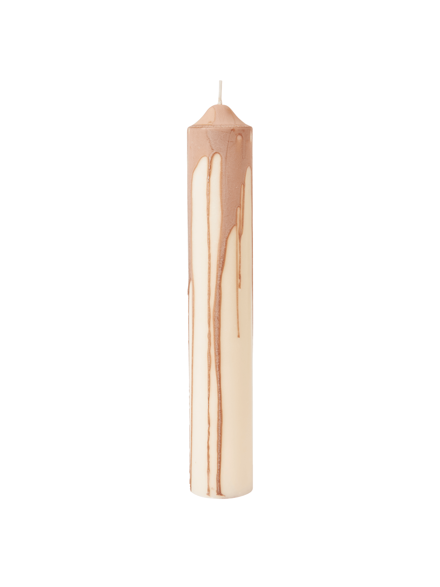 Vela de pilar Dryp – A30 cm – Beige