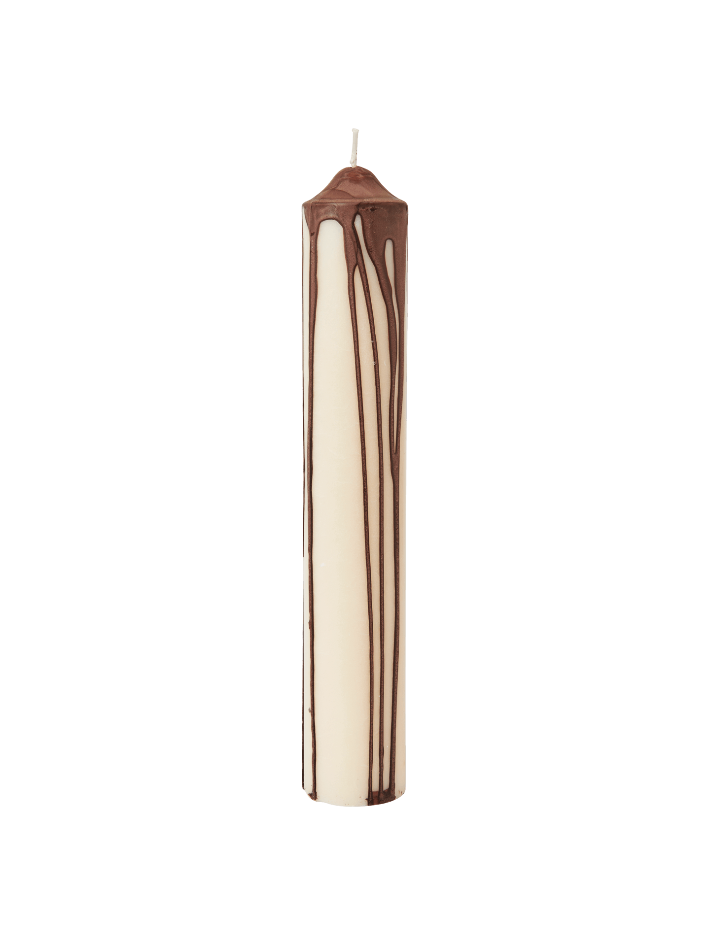 Vela de pilar Dryp – A30 cm – Beige
